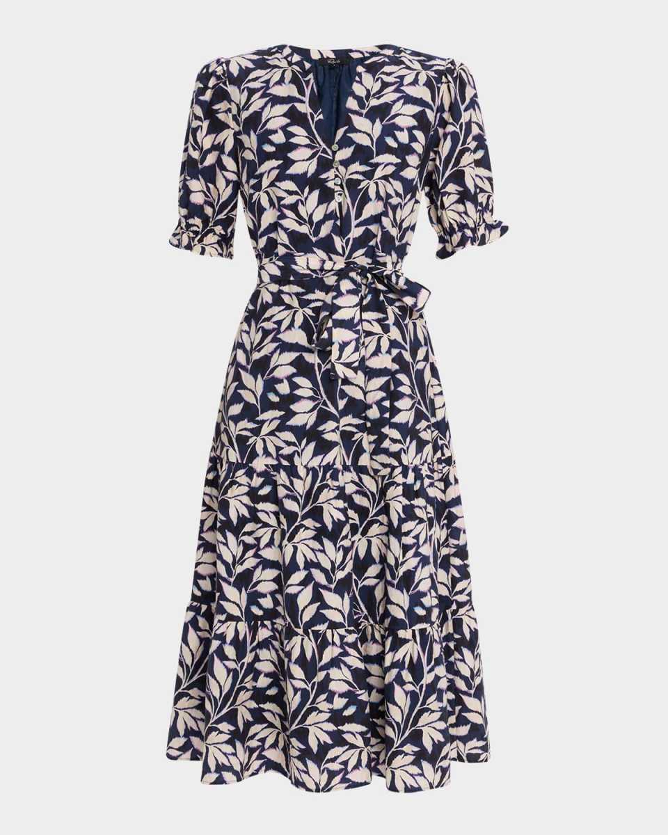 Eliana Tiered Midi Shirtdress